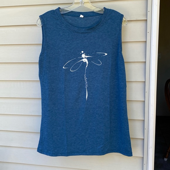 blue tank top - Picture 1 of 3